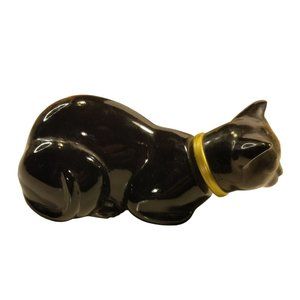 Avon Black Cat Bottle Figurine Cologne Heres My Heart Kitten Kitty Empty Bottle